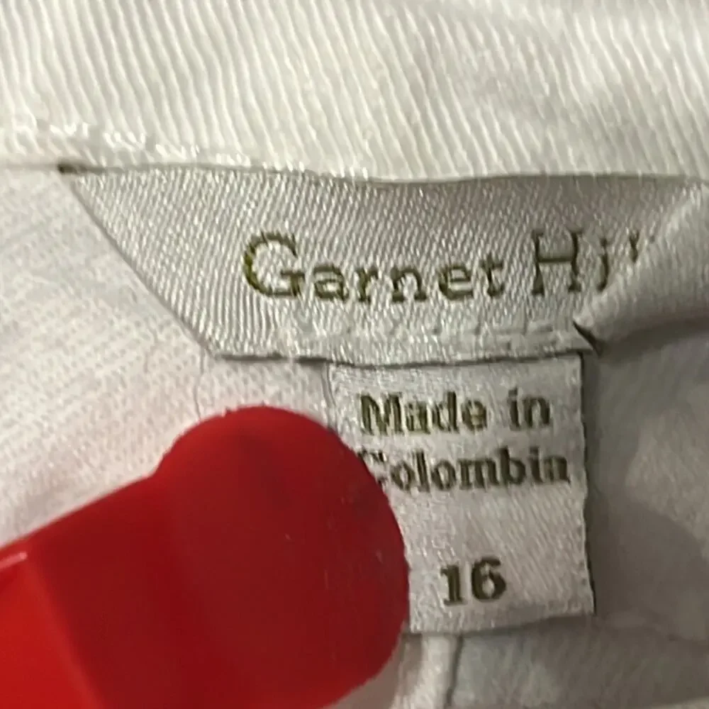 Garnet Hill High Rise Denim Stretch Crop Ankle Plus Size 16